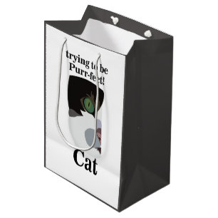 Sac Cadeau Moyen Chat Chaton Animal Domestique Drôle