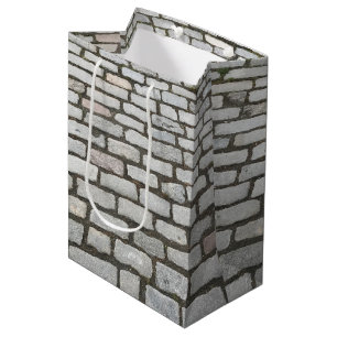 Sac Cadeau Moyen Chemin de pierre Gris Cobblestone Street Sidewalk