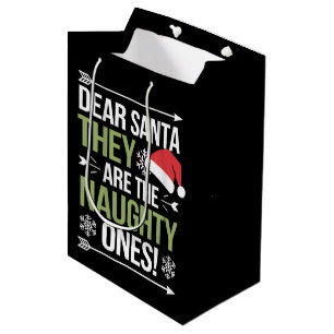 Sac Cadeau Moyen Cher Père Noël, Ce Sont Les Maudits Noël