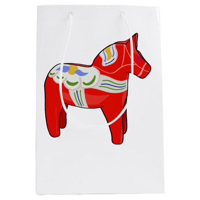 Sac Cadeau Moyen Cheval dalécarlien (Devant)