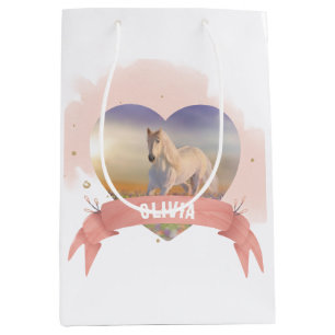 Sac Cadeau Moyen Cheval personnalisé