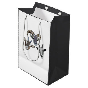 Sac Cadeau Moyen Chèvre animal drôle chèvre