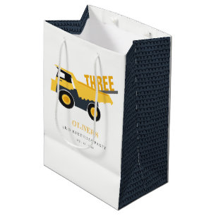 Sac Cadeau Moyen Chic Chauffage Camion À Tout Âge Anniversaire