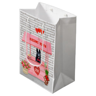 Sac Cadeau Moyen Chien berger allemand Valentine's Day Kissing Boot