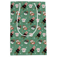 Chiens Schnauzer de Noël
