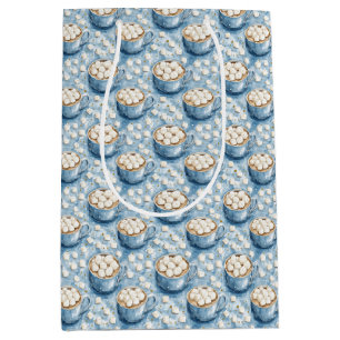 Sac Cadeau Moyen Chocolat Chaud de Noël Cosy et Guimauves
