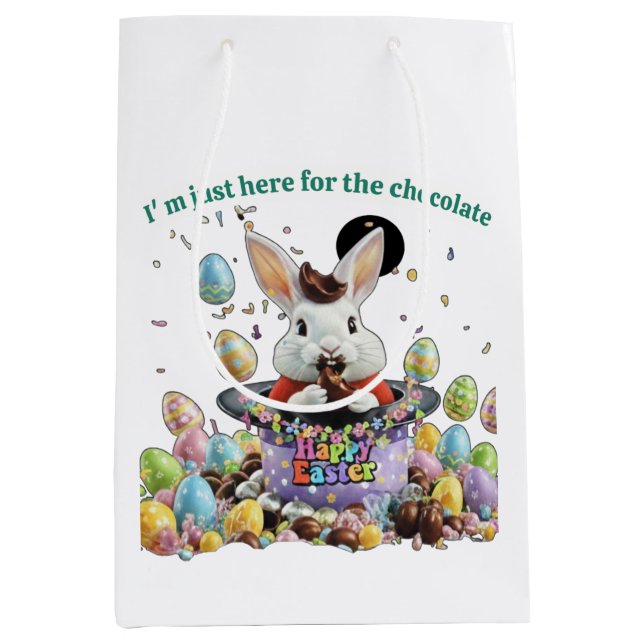 Sac Cadeau Moyen Chocolate Lover Easter (Devant)