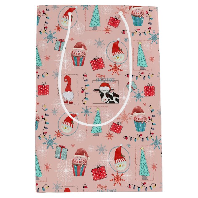Sac Cadeau Moyen Christmas Fun (Devant)