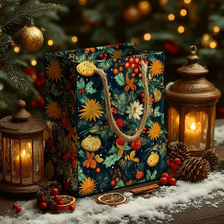 Sac Cadeau Moyen Christmas Ornaments with Name Area 