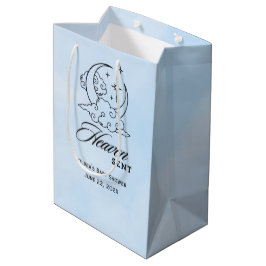Sac Cadeau Moyen Ciel envoyé Baby shower Blue Moon Stars