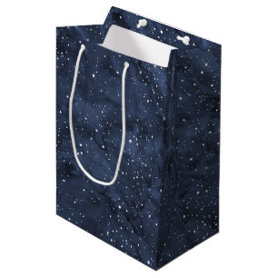 Sac Cadeau Moyen Cieux étoilés d'aquarelle