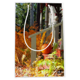 Sac Cadeau Moyen Citrouille et Ferns - Martha's Vineyard