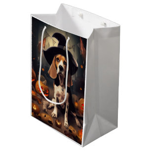 Sac Cadeau Moyen Citrouilles Beagle Halloween Épouvantables