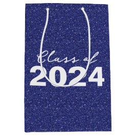 Sac Cadeau Moyen Classe personnalisée Année Marine Parties scintill