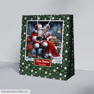 Sac Cadeau Moyen Classic Coolest Mme Claus Noël
