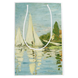 Sac Cadeau Moyen Claude Monet. Régates à Argenteuil