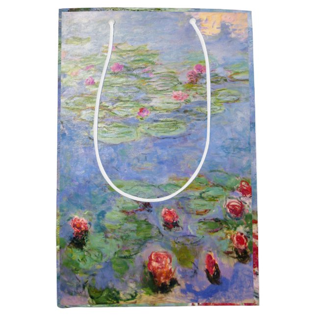 Sac Cadeau Moyen Claude Monet's Water Lilies (Devant)