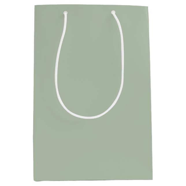 Sac Cadeau Moyen Cloches en cuivre vert pâle (Devant)