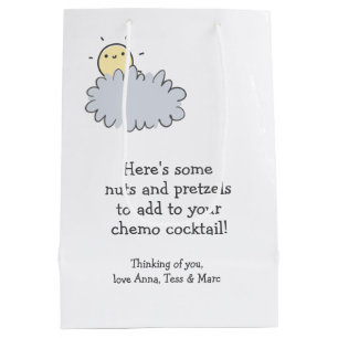 Sac Cadeau Moyen Cocktail Chemo Nuts & Pretzels - Funny Chemo Care