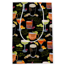 Sac Cadeau Moyen Cocktails et contemplation