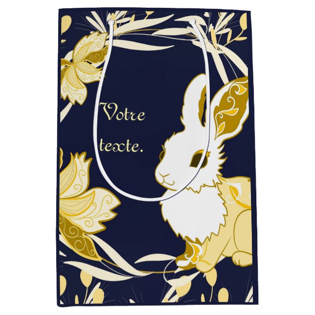 Sac Cadeau Moyen Coco le lapin (Devant)