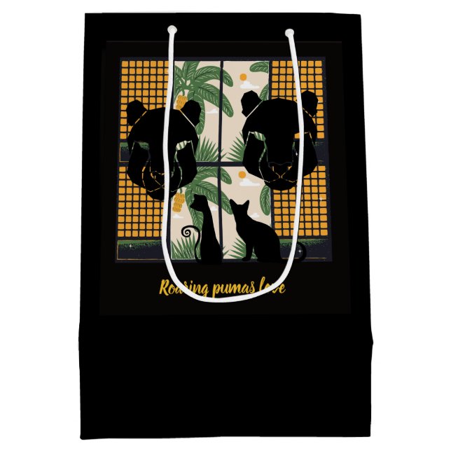 Sac Cadeau Moyen Coeurs de pomme (Dos)