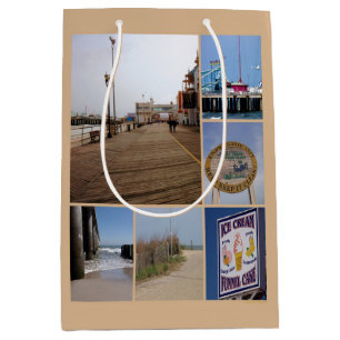 Sac Cadeau Moyen Collage photo de Atlantic City Beach
