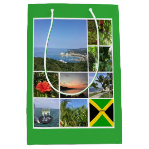 Sac Cadeau Moyen Collage photo de la Jamaïque