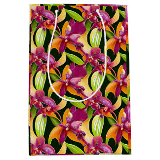 Sac Cadeau Moyen Collection Aloha Botaniques florales luxuriantes