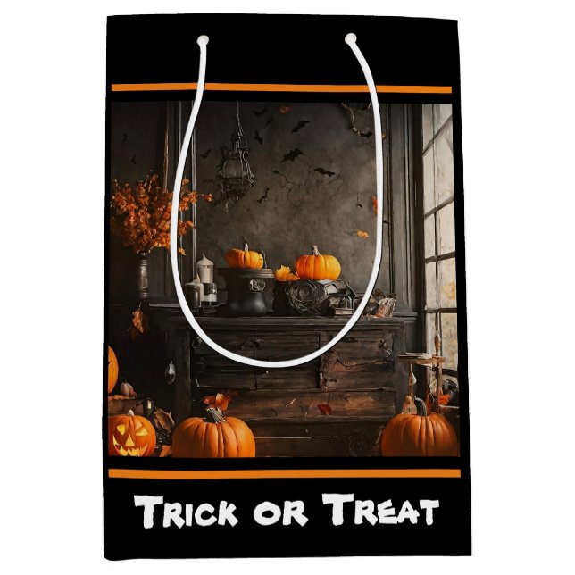 Sac Cadeau Moyen Collection Halloween éffrayante (Devant)