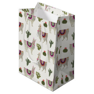 Sac Cadeau Moyen Collection   Lllamas mignon de Llamarama