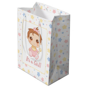 Sac Cadeau Moyen Combinaison rose pour bébé fille