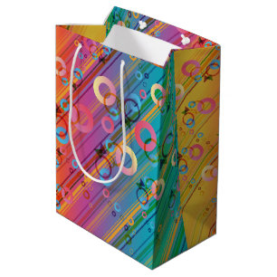 Sac Cadeau Moyen Composition Abstraite
