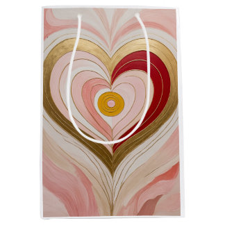 Sac Cadeau Moyen Concentric Heart Blossom