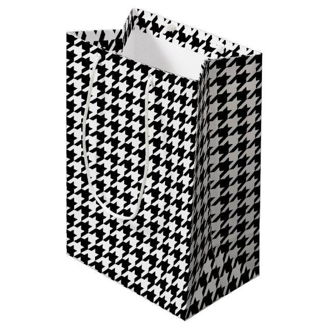 Sac Cadeau Moyen Conception classique de la vérification motif Dogs (Devant Angle)