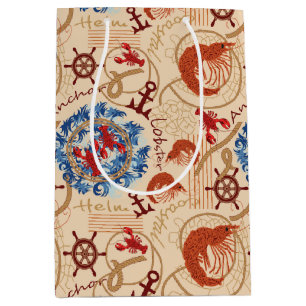 Sac Cadeau Moyen Conception de coeur Crustacé