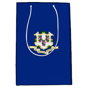 Sac Cadeau Moyen Conception de l'indicateur d'état Connecticut