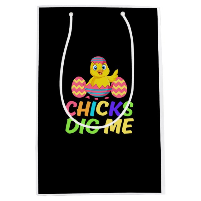 Sac Cadeau Moyen conception de pâques lapin (Devant)