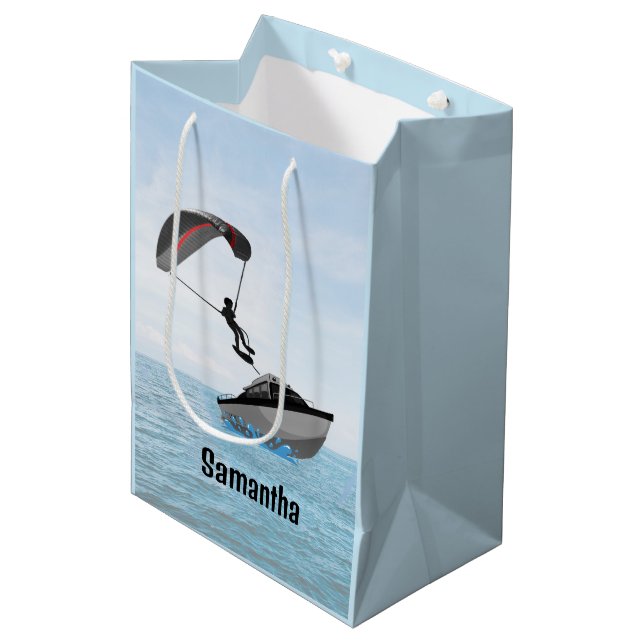 Sac Cadeau Moyen Conception du parachute (Devant Angle)