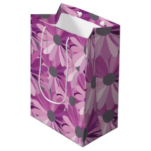 Sac Cadeau Moyen Conception florale de marguerite africaine