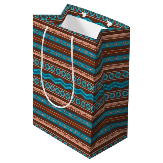 Sac Cadeau Moyen Conception géométrique de Cameron Gorge de style s (Dos Angle)