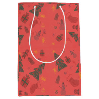 Sac Cadeau Moyen Construction wrapping paper
