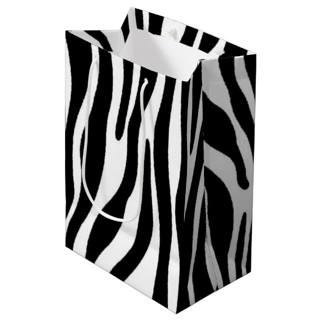 Sac Cadeau Moyen Copie de zèbre (Devant Angle)