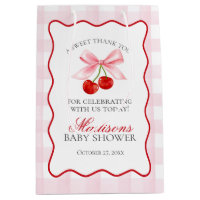 Coquette rose poêle cerise Baby shower Faveurs