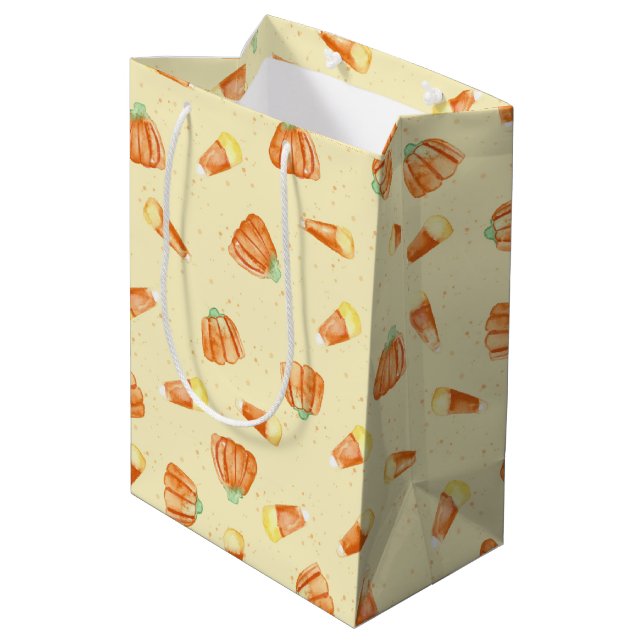 Sac Cadeau Moyen Corne à bonbons (Dos Angle)