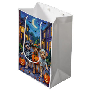 Sac Cadeau Moyen Costumes d'Halloween pour chiens Lowchen allant ch