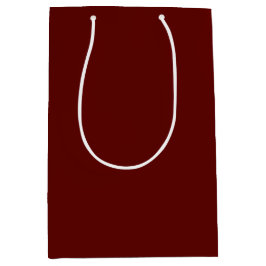 Sac Cadeau Moyen Couleur solide du vin de Noël