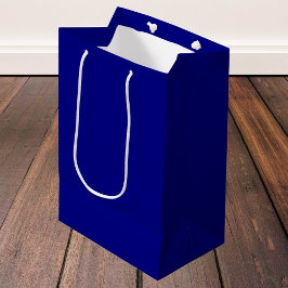Sac Cadeau Moyen Couleur uni bleu marine