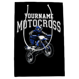 Sac Cadeau Moyen Course Motocross Dirt Bike Rider personnalisée