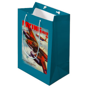 Sac Cadeau Moyen Couverture de magazine d'as de vol 5